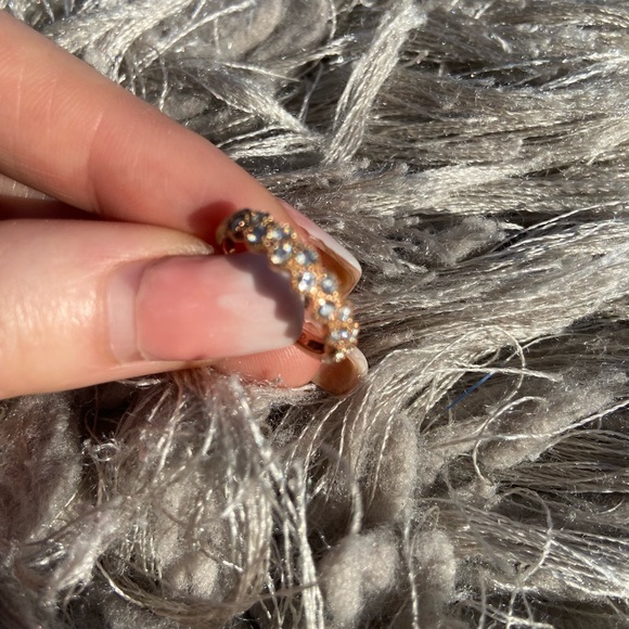 Rose Gold and Diamond Eternity Ring/Infinity Ring/Promise Ring ~ Woman’s size 4 - Picture 4 of 6